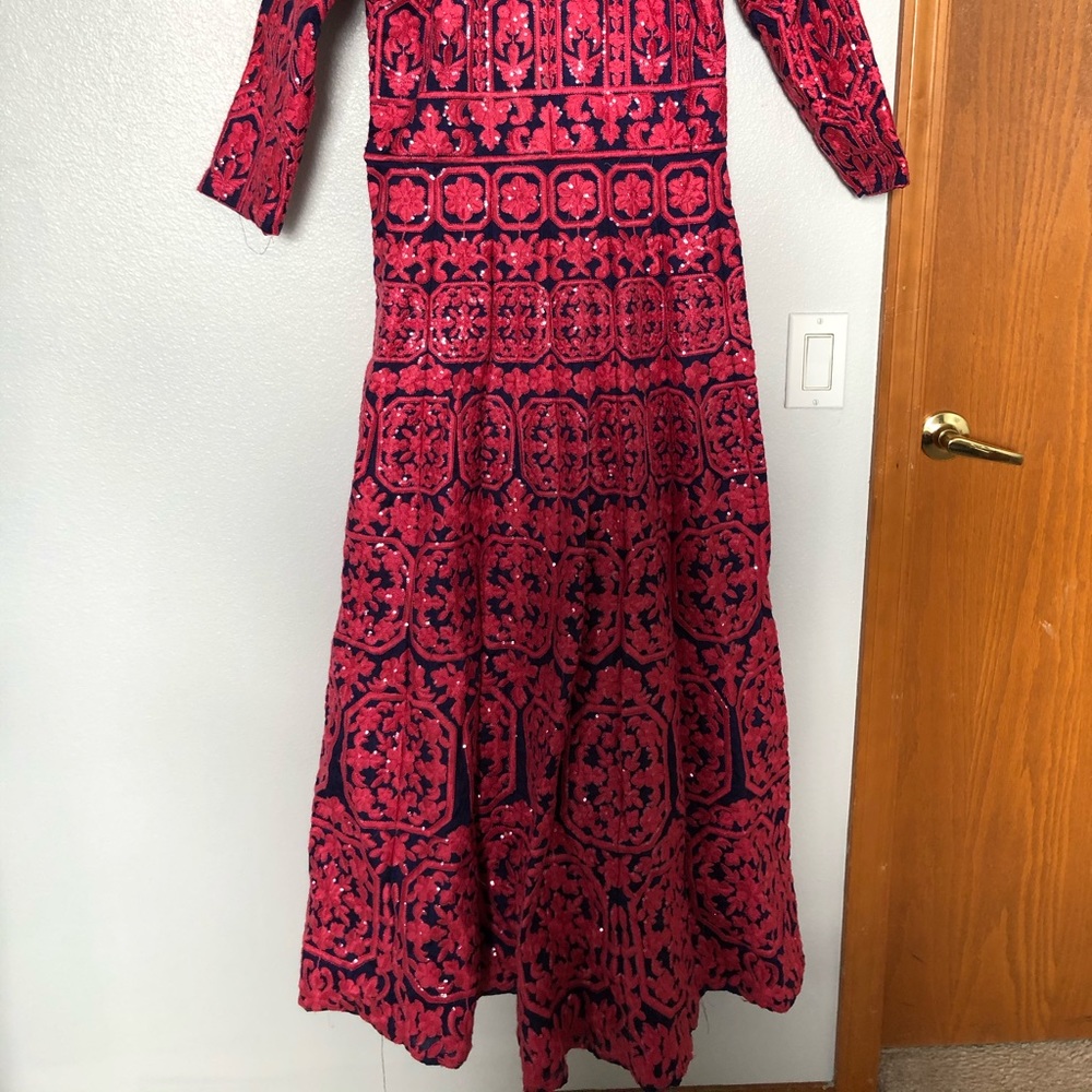 Indian Princess Embroidered Formal Gown